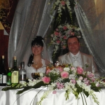 композиция на стол и свадебная арка